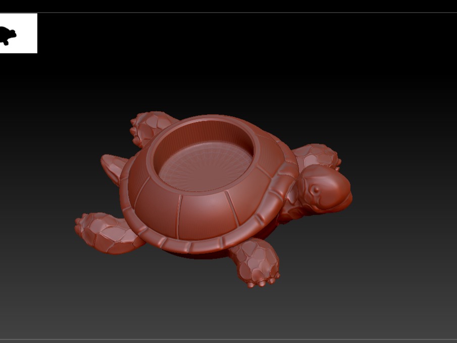 Turtle Candleholder 3D print model_1
