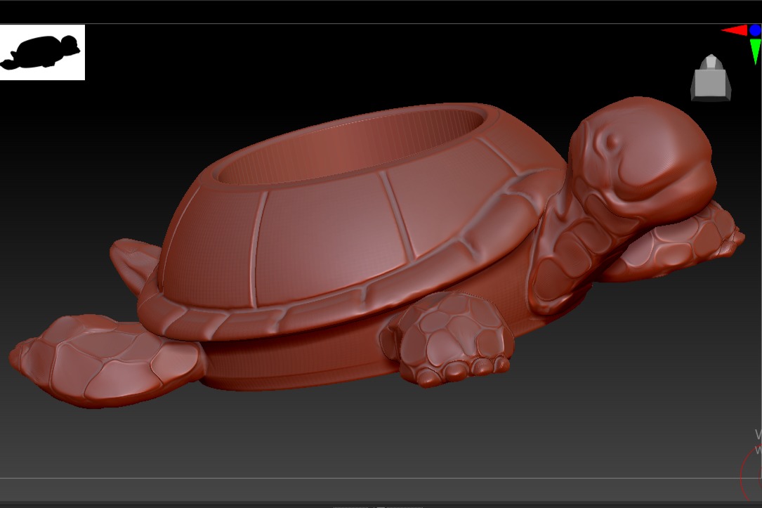 Turtle Candleholder 3D print model_3