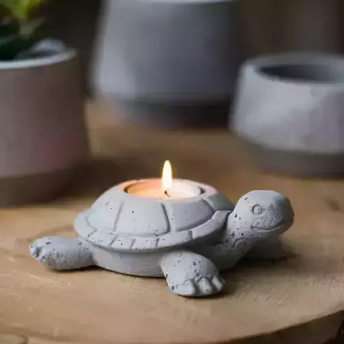 Turtle Candleholder 3D print model