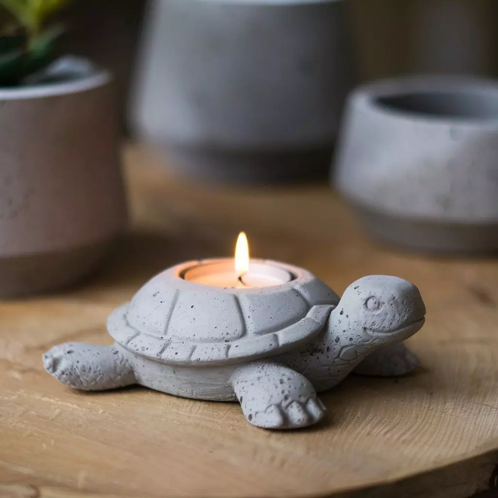 Turtle Candleholder 3D print model_0