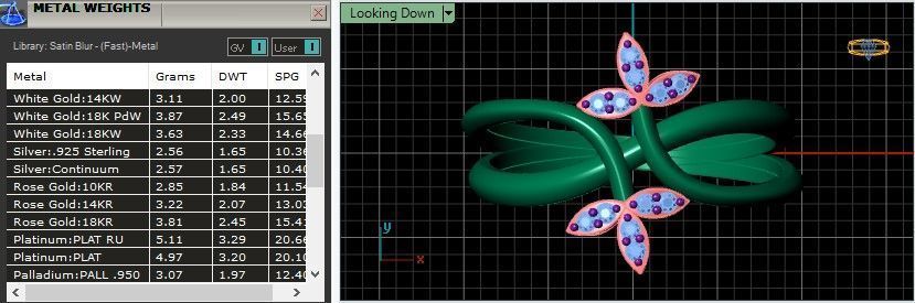 Minimal Flower diamond ring 149-MW 3D print model_12