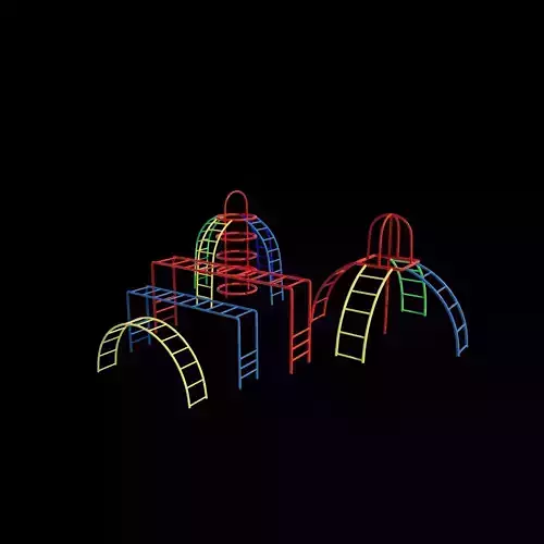 Playground Monkey Bars 3D model