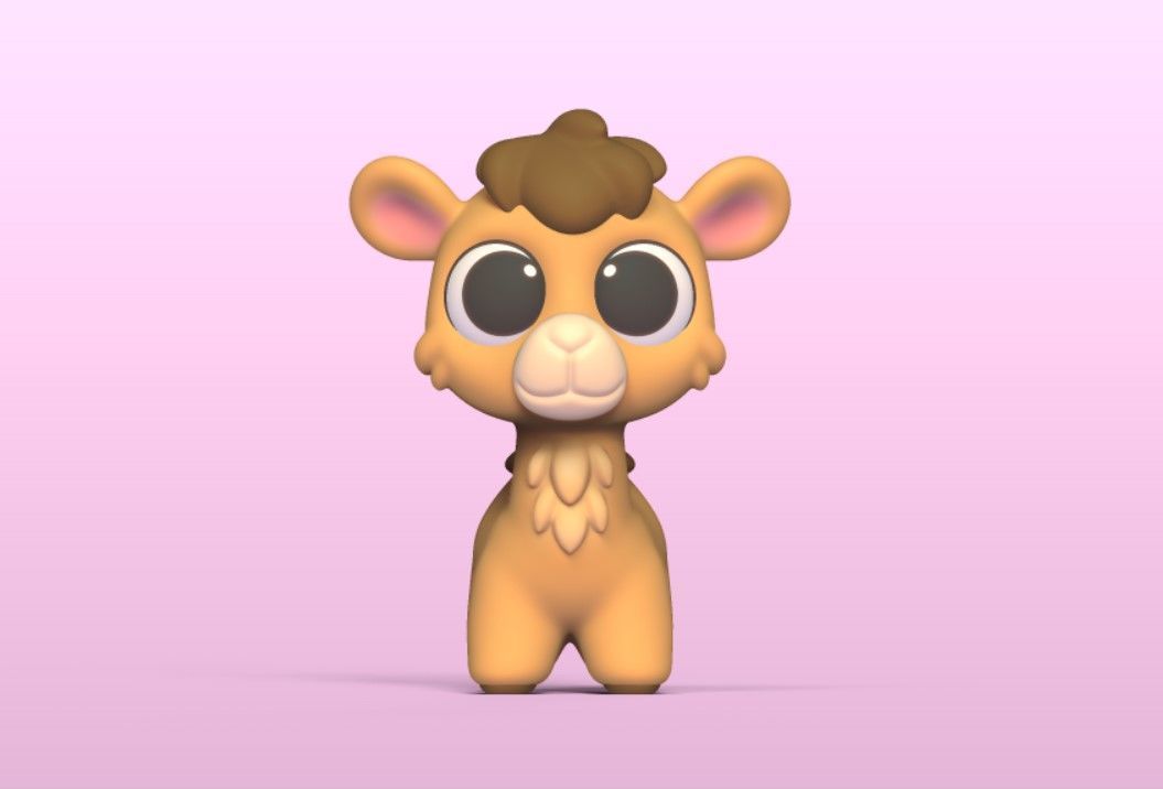 Baby Camel 3D print model_1