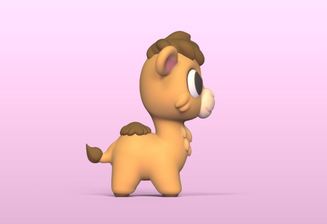 Baby Camel 3D print model_3