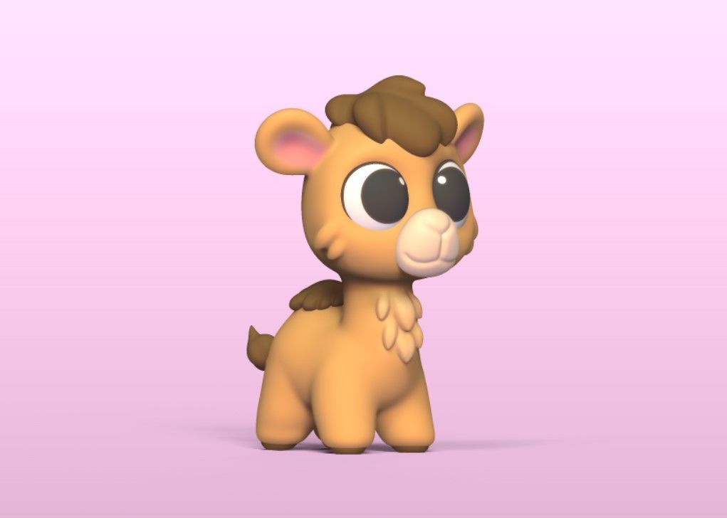 Baby Camel 3D print model_2