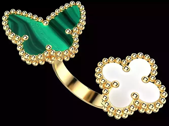 Clover Butterfly Ring