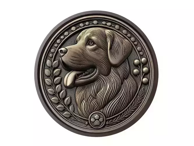 Dog Animal Medallion