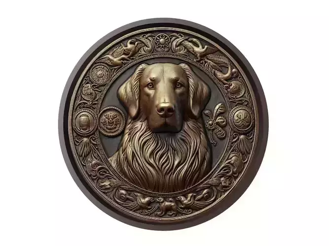 Dog Animal Medallion