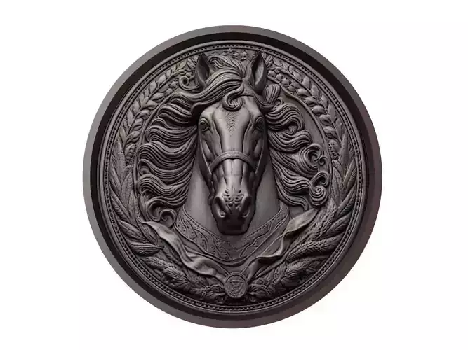 Horse Animal Medallion