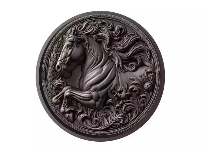 Horse Animal Medallion