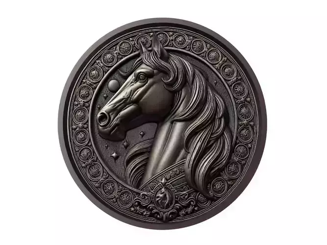 Horse Animal Medallion