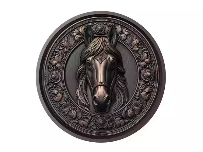 Horse Animal Medallion