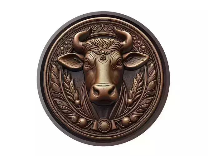 Cow Animal Medallion