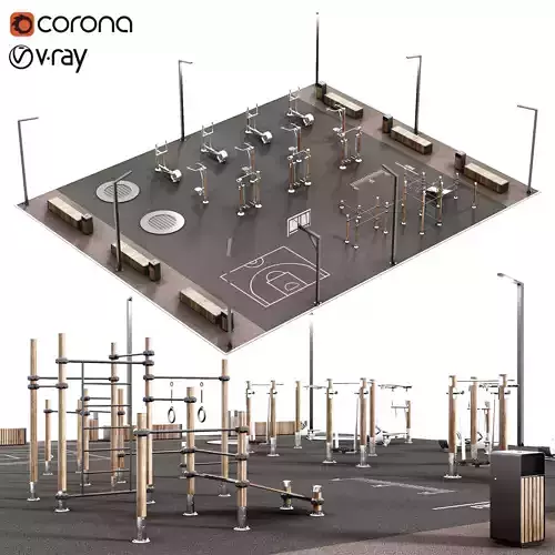 Playground 3D model