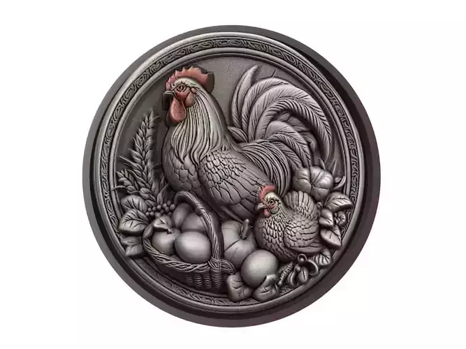 Chicken Animal Medallion