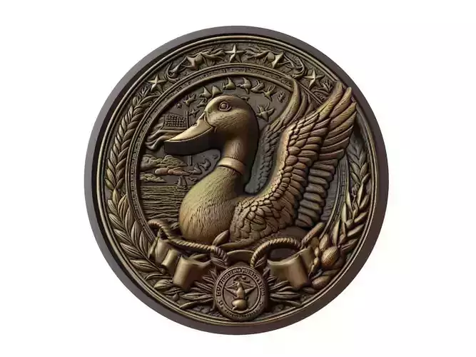 Duck Animal Medallion