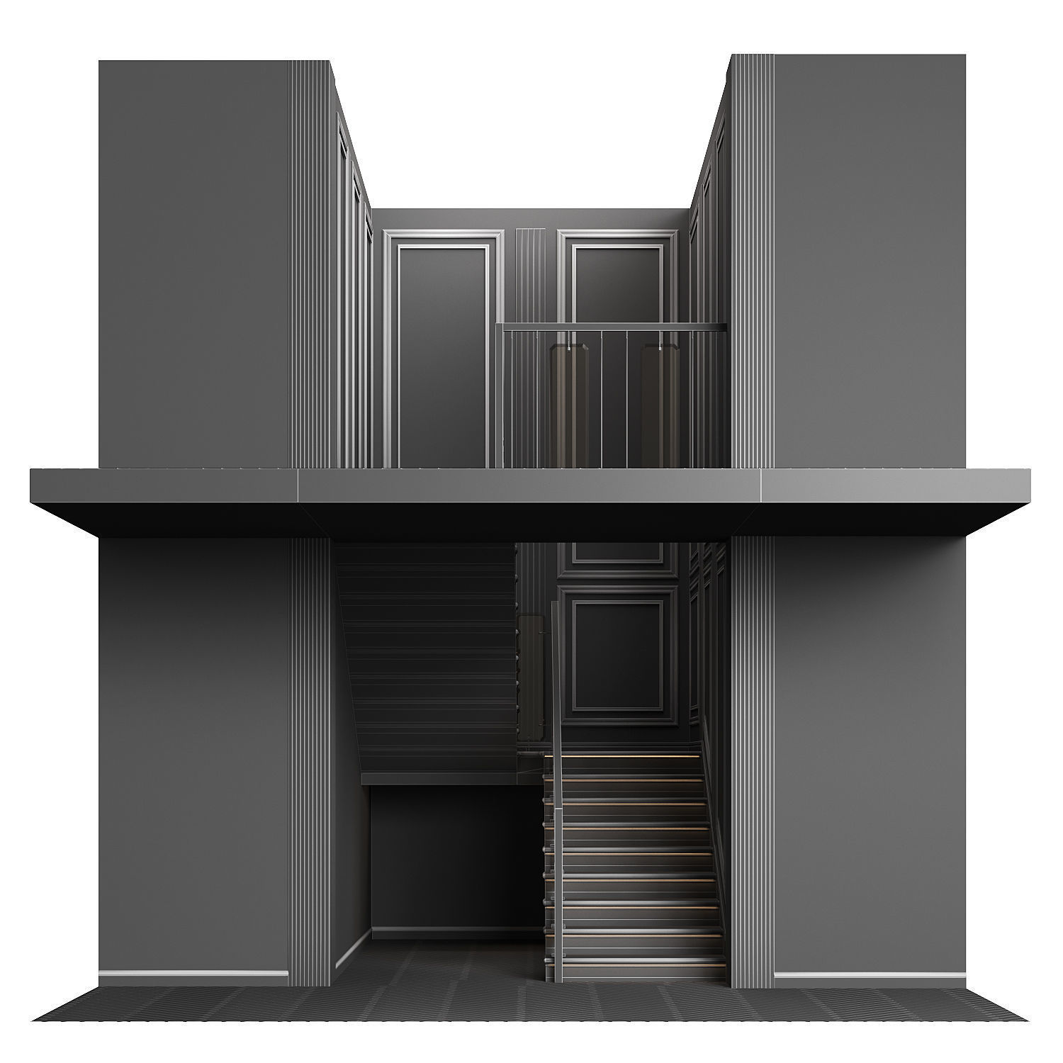 Modern staircase 31 3D model_6