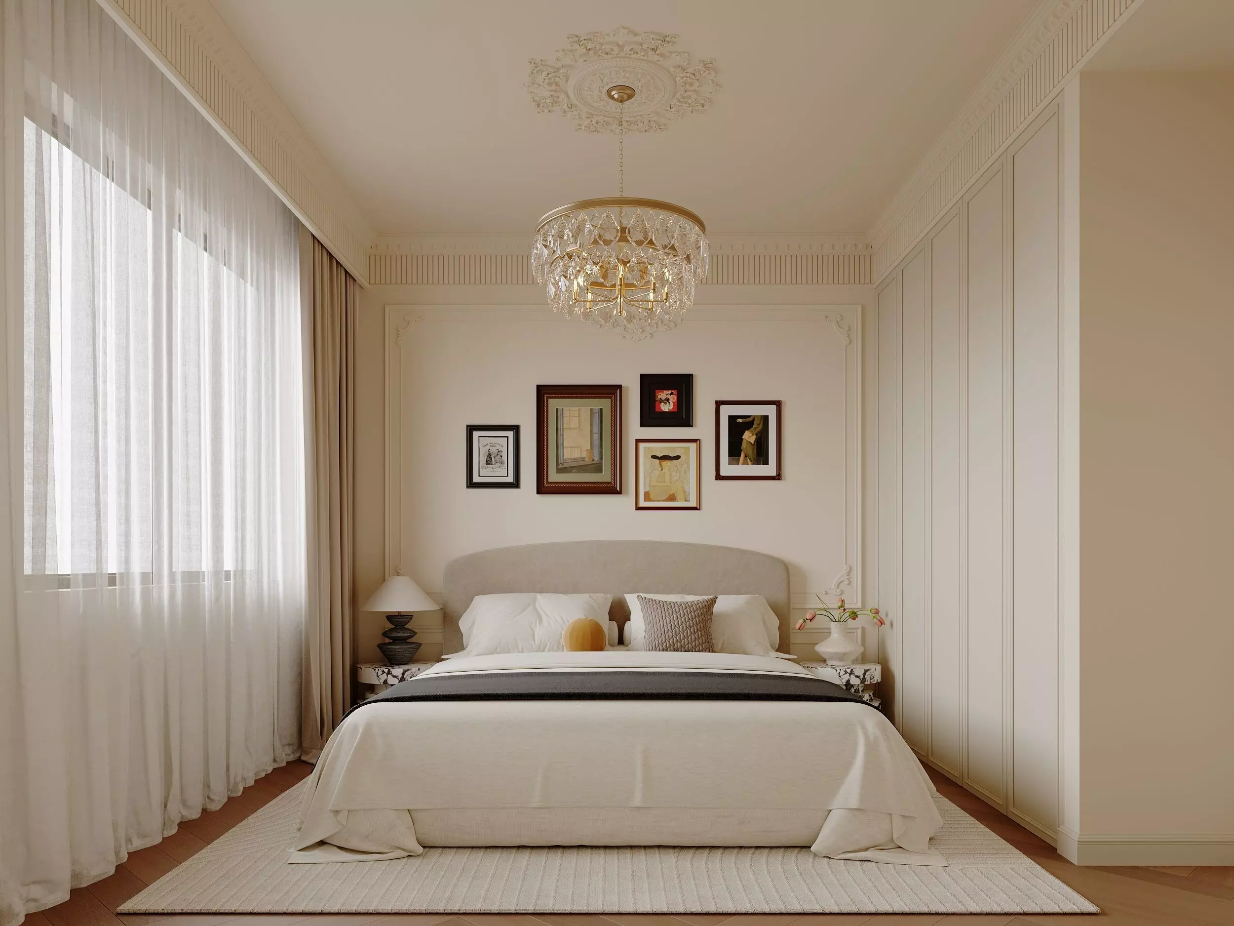 Bedroom interior scenes 3D model_0