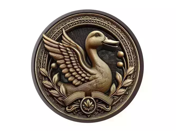 Duck Animal Medallion