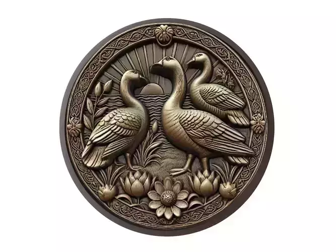Goose Animal Medallion