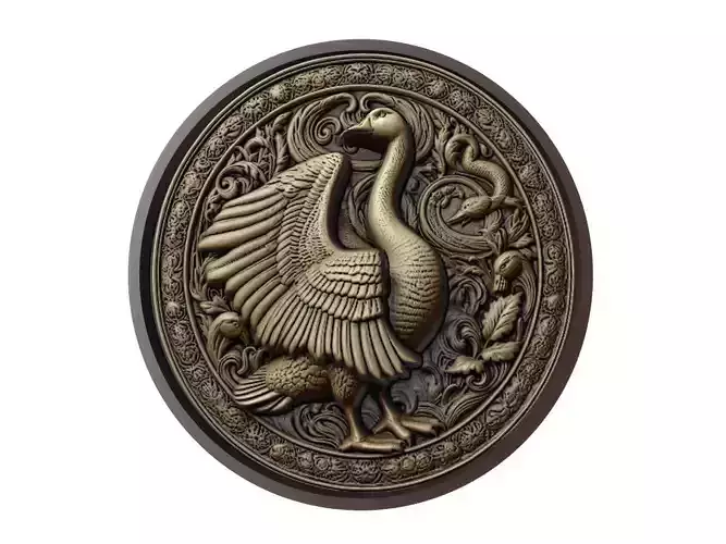 Goose Animal Medallion