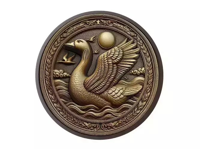 Goose Animal Medallion