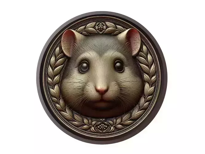 Hamster Animal Medallion