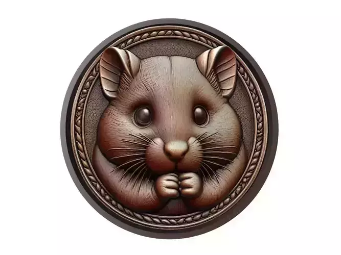 Hamster Animal Medallion