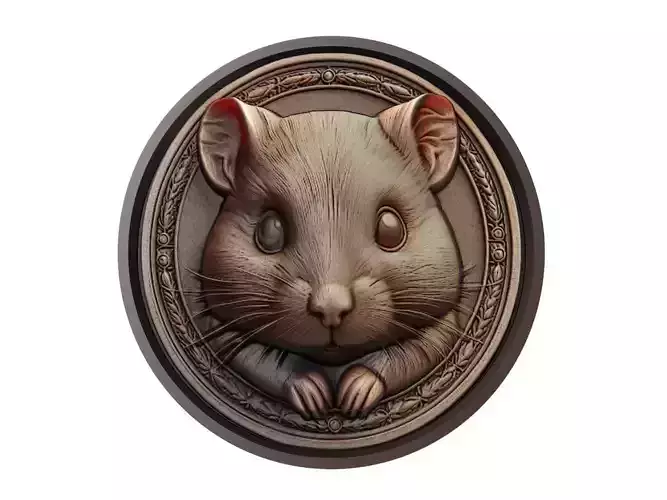 Hamster Animal Medallion
