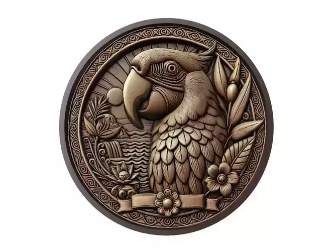 Parrot Animal Medallion