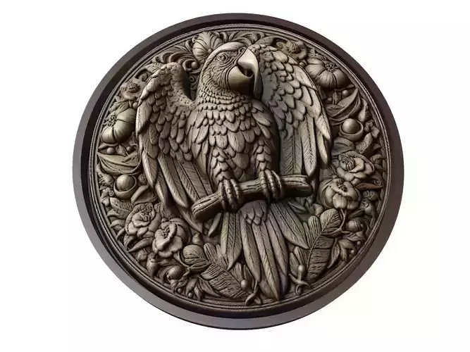 Parrot Animal Medallion