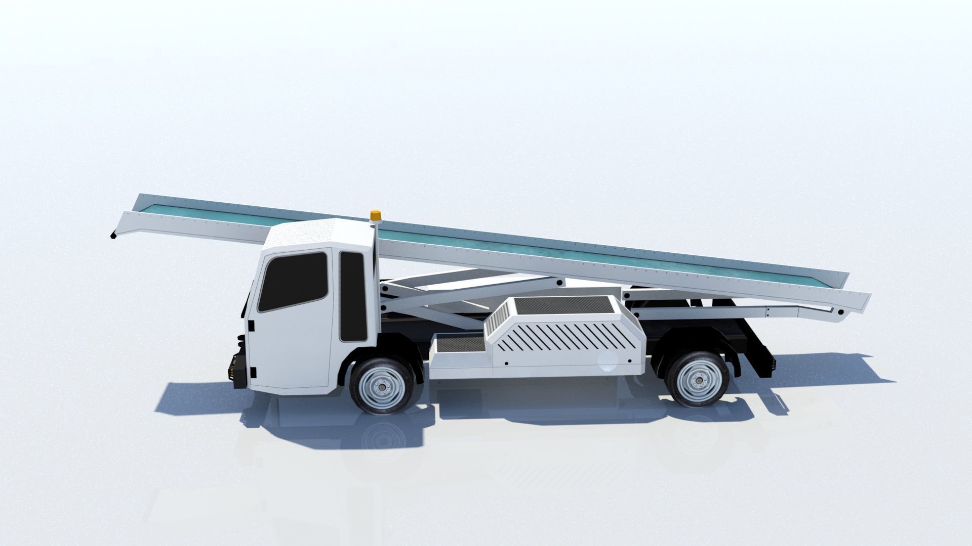 Darmec Belt Baggage Loader AIrport Low-poly 3D model_1