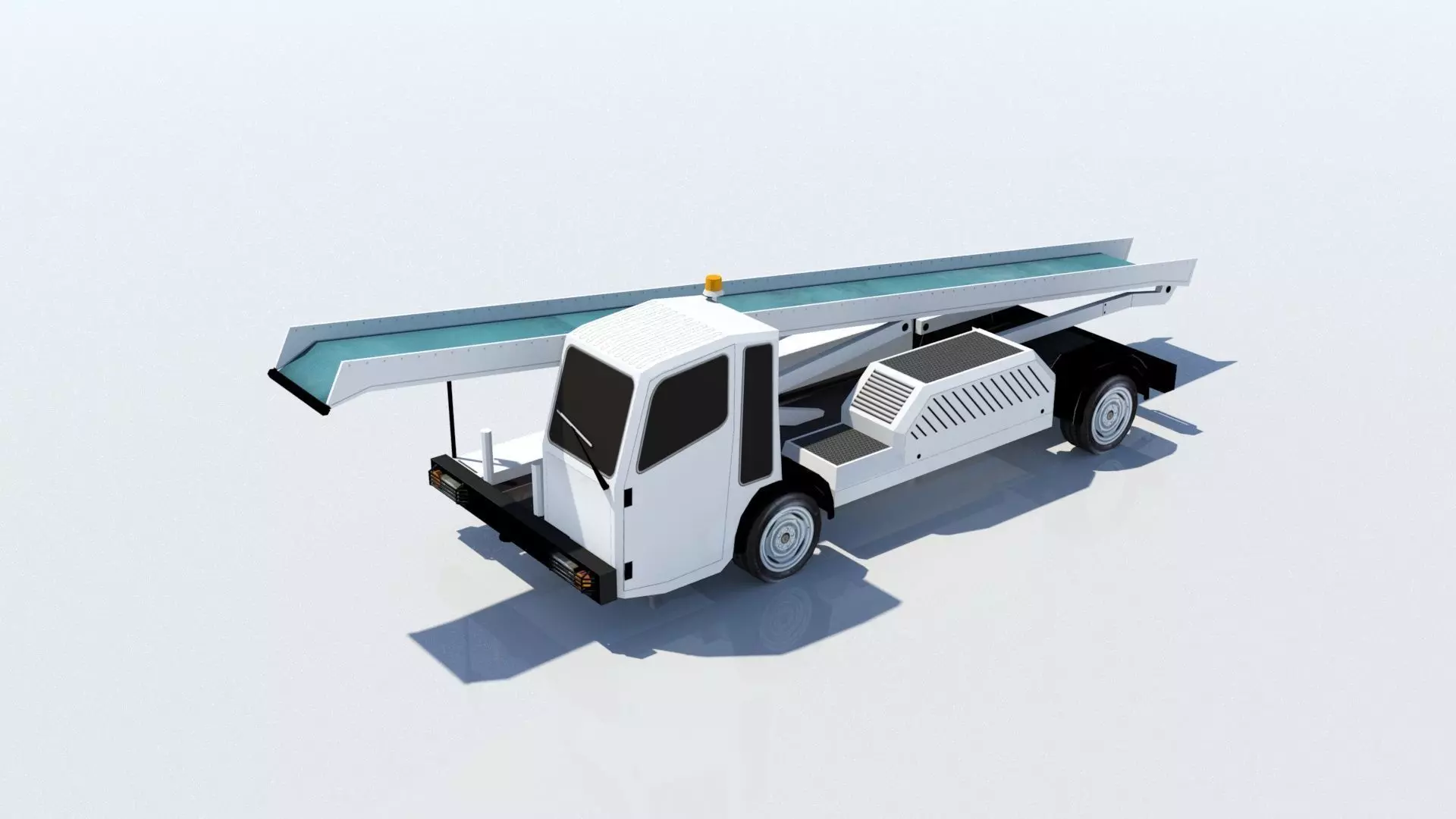 Darmec Belt Baggage Loader AIrport Low-poly 3D model_0