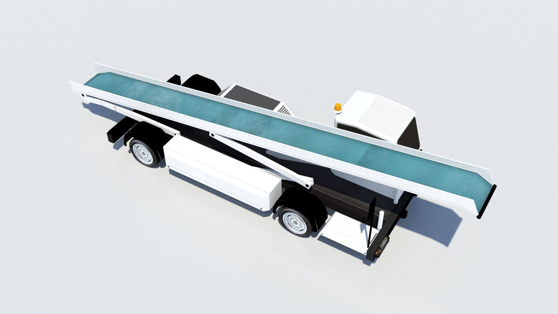 Darmec Belt Baggage Loader AIrport Low-poly 3D model_6