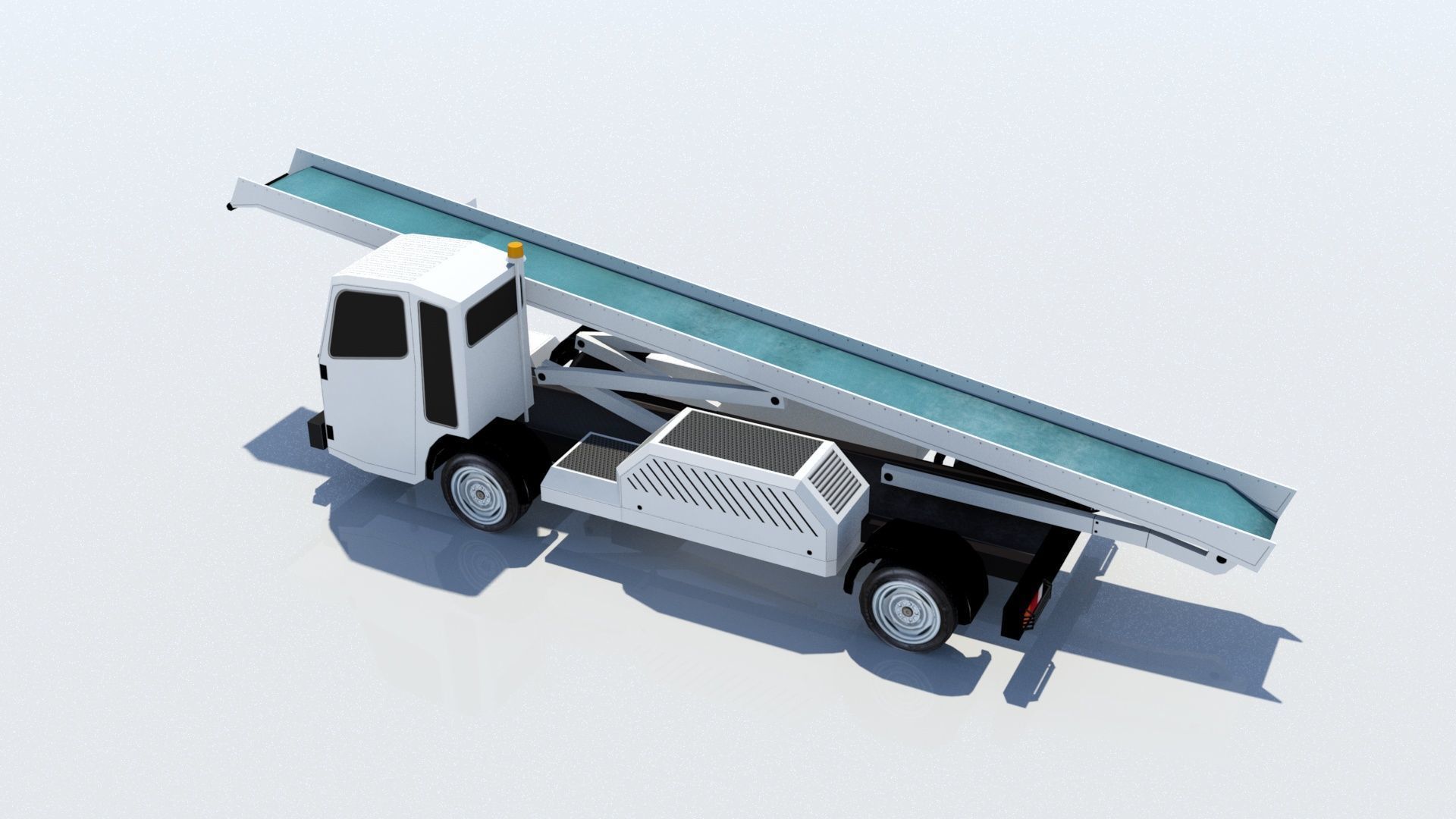 Darmec Belt Baggage Loader AIrport Low-poly 3D model_2