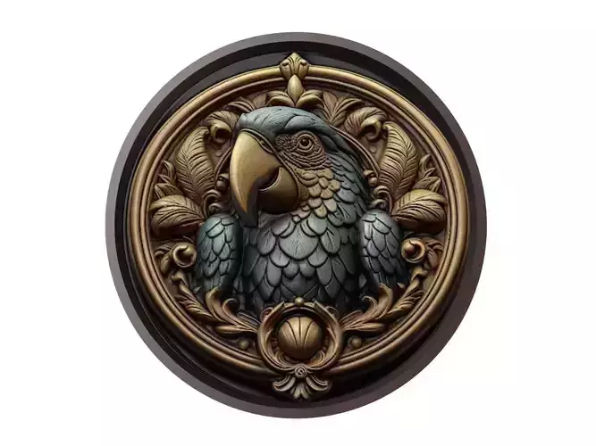 Parrot Animal Medallion