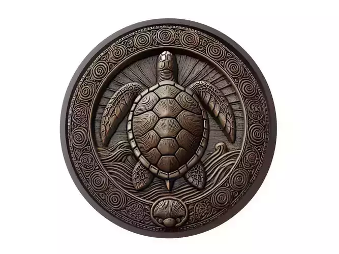 Turtle Animal Medallion