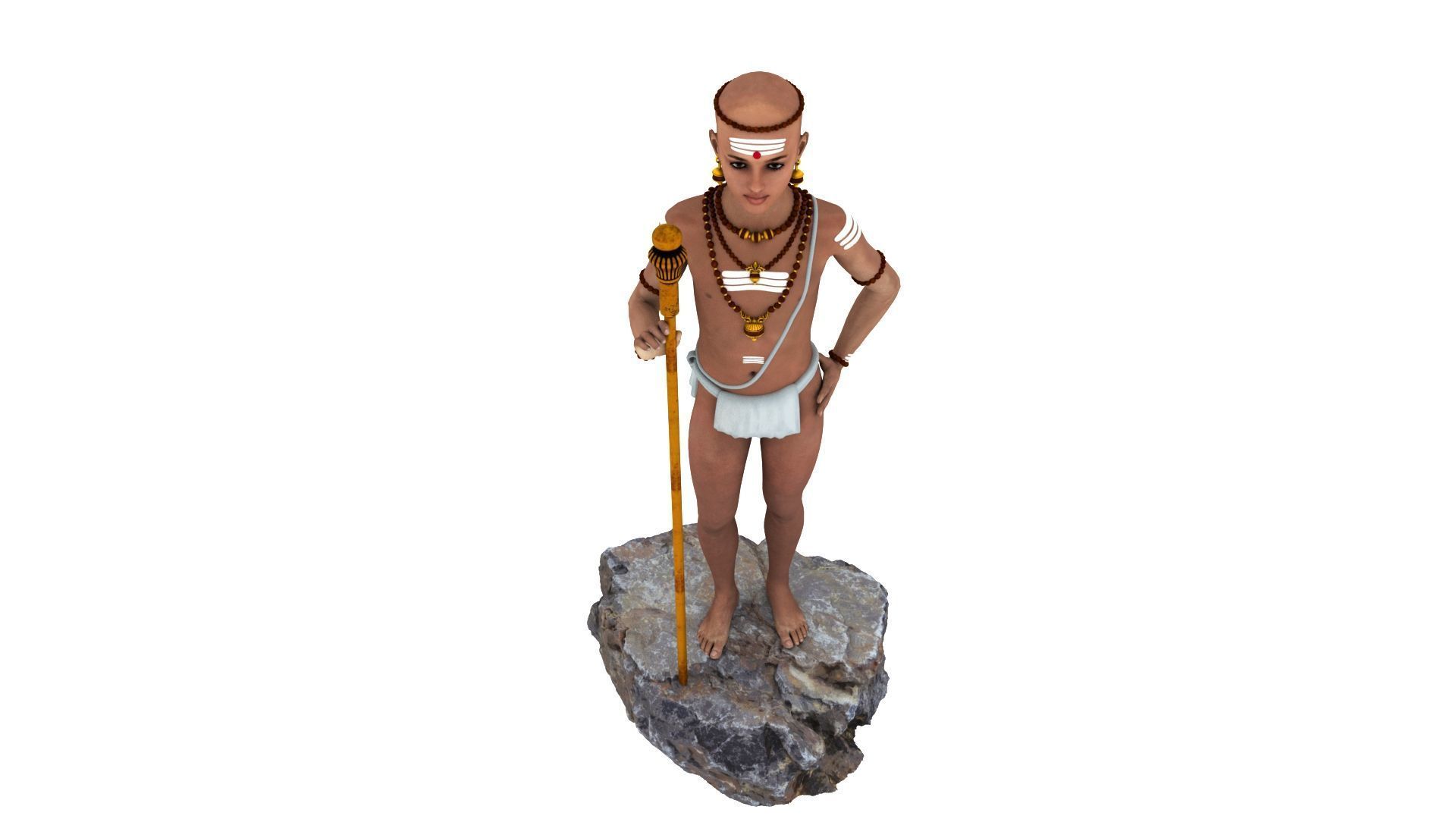 lord palani murugan 3D model_14