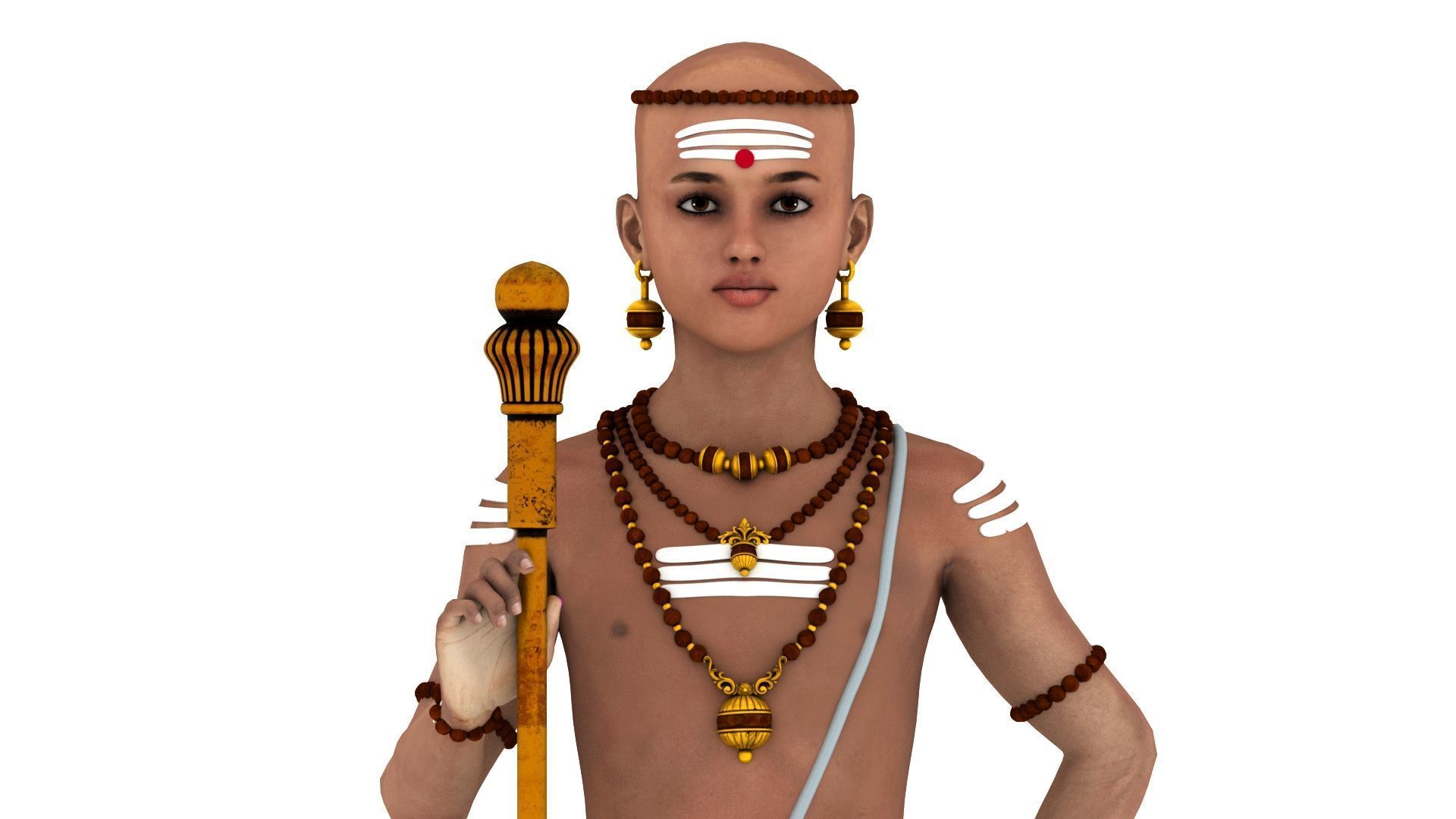lord palani murugan 3D model_1