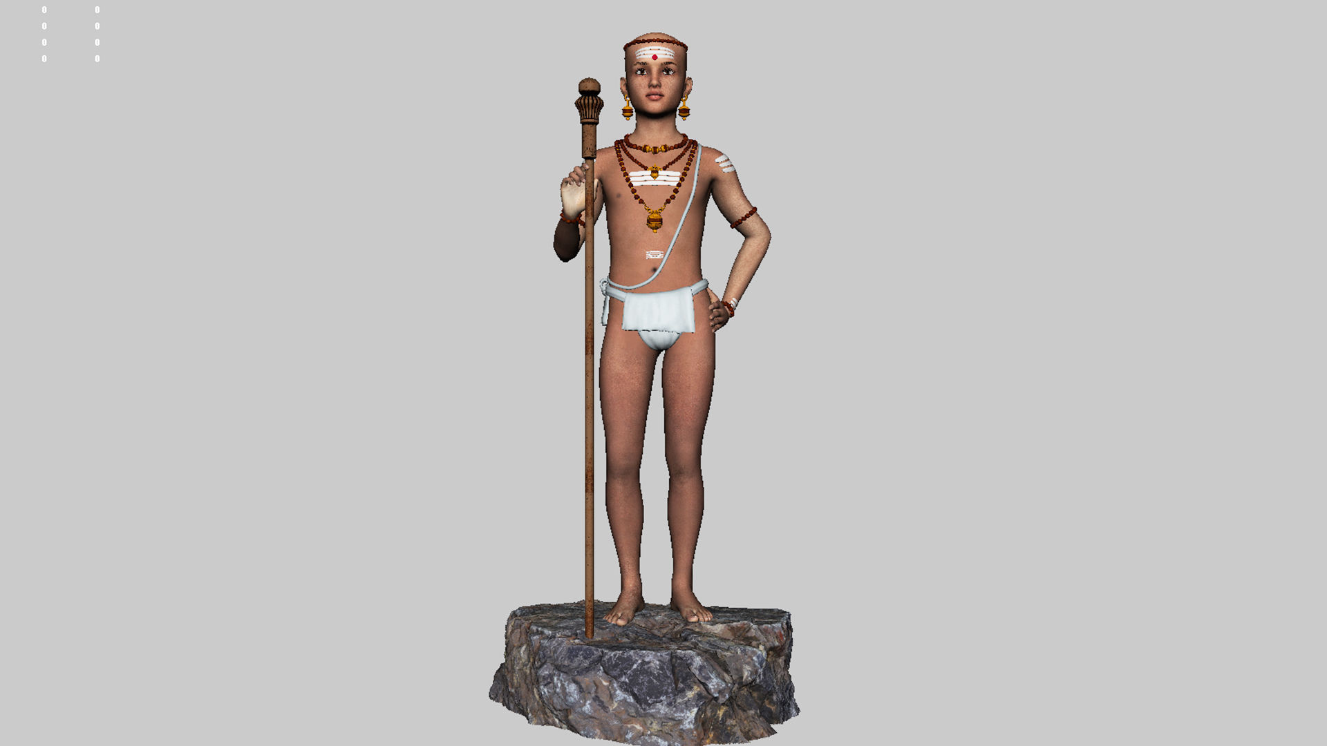 lord palani murugan 3D model_4