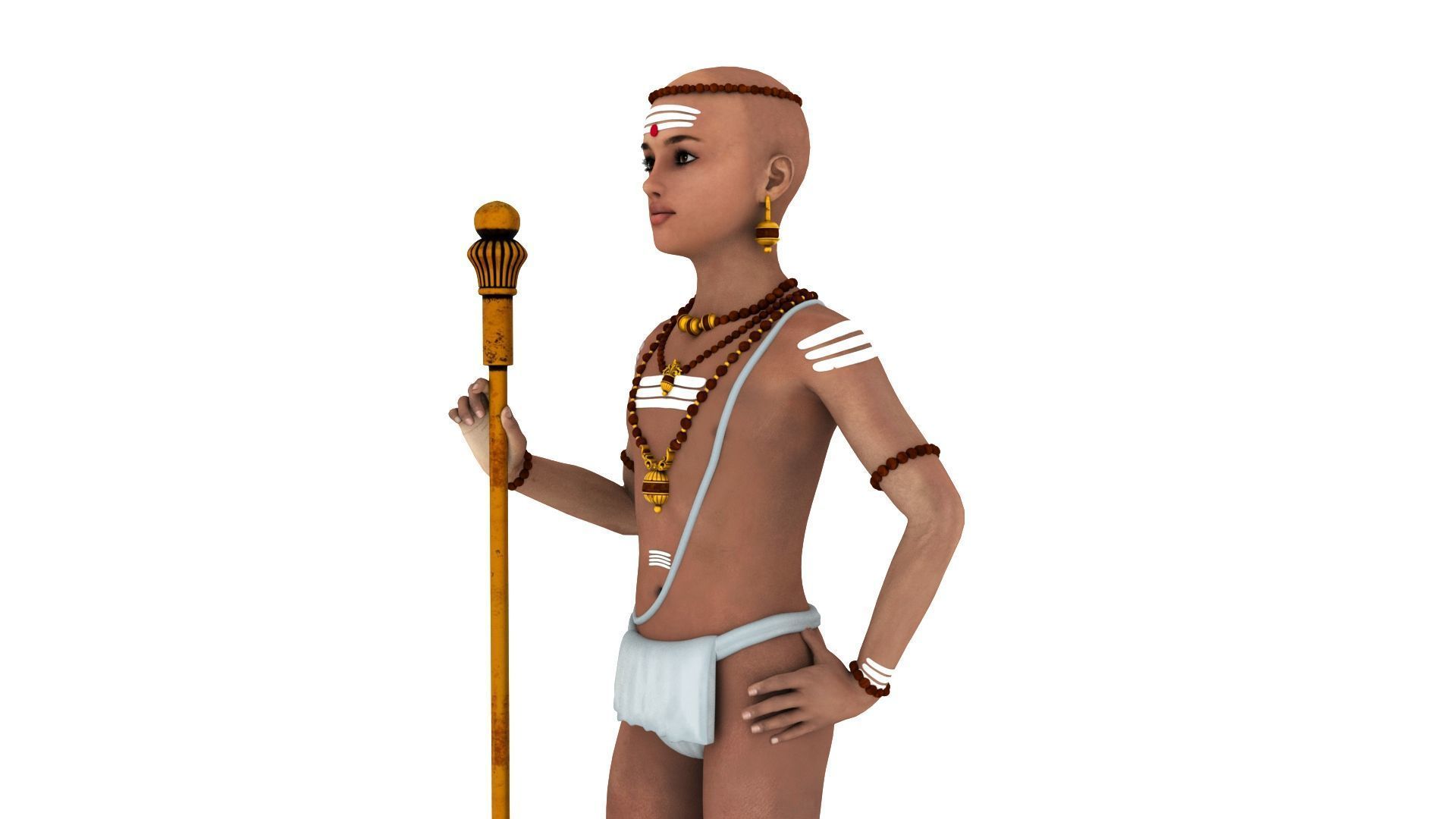 lord palani murugan 3D model_10