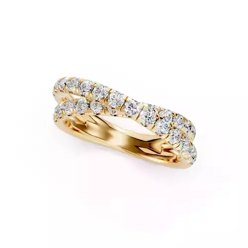 Twisted Diamond Ring