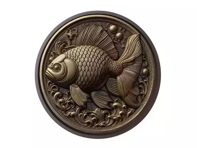 Goldfish Animal Medallion