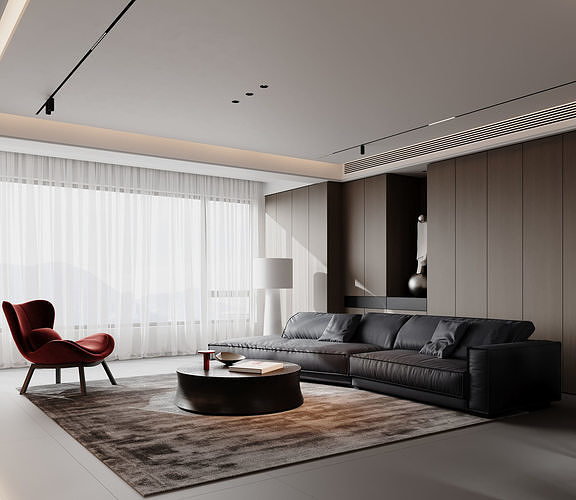 apartment interior scenes   3D model 7