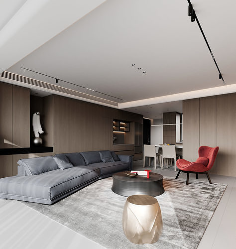 apartment interior scenes   3D model 5