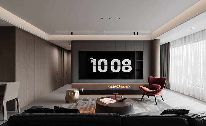 apartment interior scenes   3D model 4