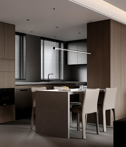 apartment interior scenes   3D model 2