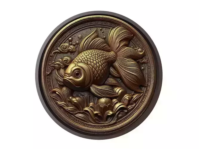 Goldfish Animal Medallion