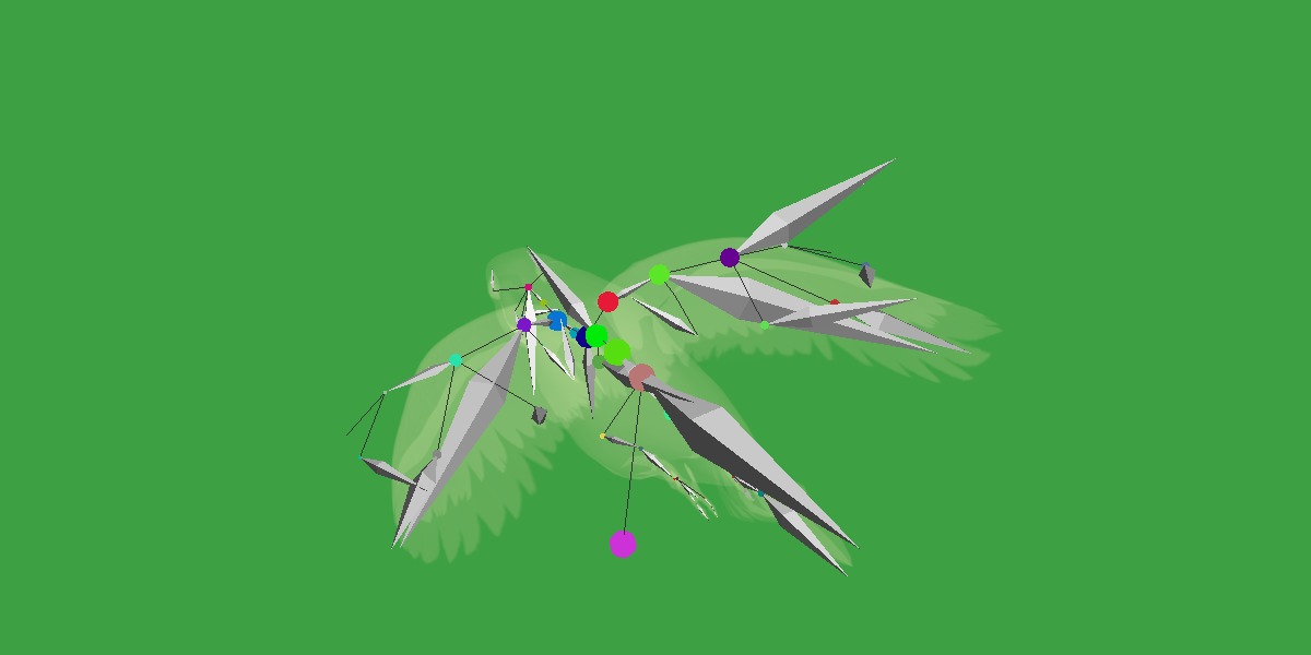 Pionus Parrot Bird Low-poly 3D model_13