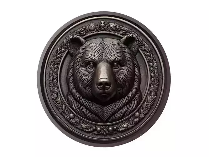 Bear Animal Medallion